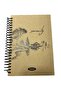 Hard Cover Kraft Notebook A5 100 Sheets Lined Spiral Bound