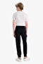 W0773 Black Boys' School Sweatpants with Elastic Waistband - 6