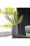 Fiber Clay Pot with Volcanic Design - Grey - 25x25x40 CM - Stylish Outdoor Garden Accessory