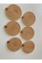 Wicker Tress Coasters (Set of 6), 12 Cm, Cup, Glass, Mug, Candle Coaster, Handmade Natural - 4