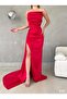 Satin Evening Dress Abi̇ye - 4
