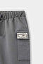 F5088 Gray Baby Boy Elastic Waist Sweatpants - 3