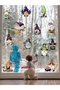 Wall Sticker, Halloween Cute Gnomes, Halloween, 10-18 cm - 4