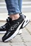 Men's Walking and Running Shoes - Black and White