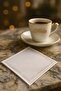 Luxury Embroidered Cocktail Coffee Serving Tray Napkin Mini Placemat Silver Glitter - Baroque 2 (2 Pcs) - 2