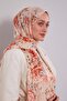 Salmon Rose Pattern Cotton Shawl