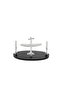 Black Silver Airplane Decorated Pen Stand 20X10X11Cm - 3
