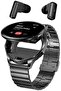HainoTeko12 Waterproof Smartwatch With Built-in Wireless Earbuds Large Screen AMOLED Displ - 7