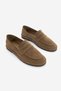 Women's Loafer Flat Sole Moccasin Casual Shoes Riston Tan Suede - 5