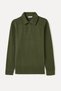 Men's Navy Blue Polo Collar Sweatshirt - 4