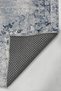 Vintage Blue Chenille Carpet Rug Runner Self-Fringed Non-Slip Washable Living Room Kitchen Hallway - 6