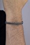 Double Row Hematite Stone Natural Stone Bracelet - 2