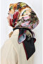 Digital Rayon Scarf 70298-01 Burgundy Black - 3