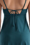 Dark Green Strap Basic Nightgown - 4