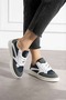 Navy Blue Women's Lace-Up Sports Shoes Sneaker Casual School 121Nav