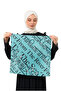 Foulard Palestinian Proverb Turn Key Printed Unisex Green 45X45 cm - 6