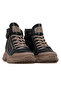 Women's Leather Sneaker Boots 25K 25K310-5 Z Charcoal - 5