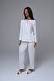 Floral Robe Long Sleeve Women's Pajama Set 3 Piece Set - 4