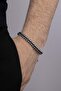 Double Row Hematite Stone Natural Stone Bracelet