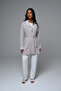 Lace Robe Long Sleeve Button Collar Women's Pilama Set 3-Piece Set
