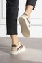 Beige Women's Lace-Up Sports Shoes Sneaker Daily School 121Nav - 3