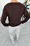 Brown Buttoned Collar Relaxed Long Sleeve T-Shirt - 4