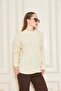 Cream Openwork Oversize Knit Sweater - 2