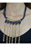 Crystal Stone Chain Tassel Women's Necklace - 2