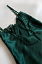 Chest Lace Detailed Satin Nightgown - 5