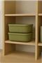 Colors Green 3 Pieces 3.2 Lt Closet Organizer Organizer Toy Box Storage Box with Lid - 3