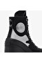 Chuck 70 De Luxe Heel Unisex Black Platform Sneaker - 6