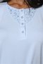 Women's Blue Shawl Collar Winter Special Design Maternity Maternity Dressing Gown Pajama Set 3-Piece Set - 6
