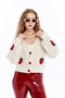 Strawberry Pattern Knitwear Women's Cardigan