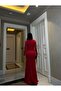 Sweetheart Neckline Embellished Long Evening Dress with Embellished Sleeves 583127 RED - 3