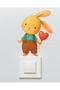 Outlet Cover Sticker - Children's Baby Room Wall Sticker - Rabbit in Brown Dress Outlet Cover Sticker