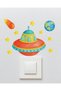 Outlet Cover Sticker - Children's Baby Room Wall Sticker - Ufo Outlet Cover Sticker