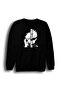 Jujutsu Kaisen Satoru Gojo Anime Printed Unisex 100% Cotton Crew Neck Black Sweatshirt