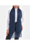 Navy Blue Women's Thessaloniki Knitted Scarf, Knitted Scarf, Valentine's Day Gift