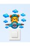 Outlet Cover Sticker - Children's Baby Room Wall Sticker - Cute Airplane Outlet Cover Sticker - 2