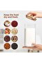 Set of 3 Square Glass Jars with Bamboo Lids, Airtight Storage for Pasta, Snacks (800-1600ML) - 4