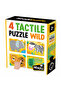 - 4 Tactile Animal Puzzles from Salbaticie with Large Pieces for Children over 2 Years Old.