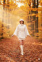 Women's Winter Cashmere Poncho - 2