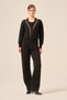 Women's Stripe Detail Knitwear Cardigan Black 25004 - 2