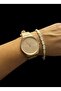 Steel Gold Octagon Stone Bracelet - 2