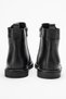 Women's Ankle Length Flat Sole Boots Real Leather Rc 40236 Black - 6