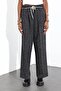 Elastic Waist, Dirty Stitch Palazzo Pants Cr1471 - 6