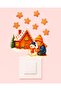 Socket Cover Sticker - Children's Baby Room Wall Sticker - Snow Christmas Snowman Socket Cover Sticker - 3