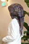 Twill Silk Scarf Navy Blue Etro Pattern