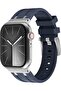 49mm 46mm 45mm 44mm 42mm(series 3 2 1) for Apple Watch Strap, Men Liquid Silicone Rubber Strap