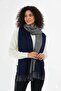Woman. Double-Sided Soft Textured Plaid Woolen Shoulder Winter Shawl Scarf - 2